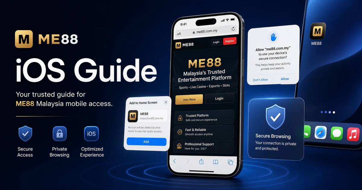 iOS app guide showing mobile web access, privacy checks and secure browsing for Malaysia users.