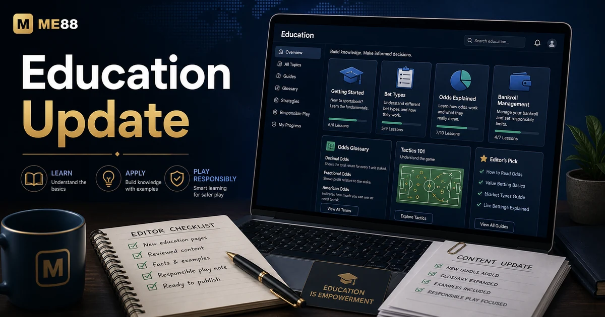 Sportsbook Education Pages Added