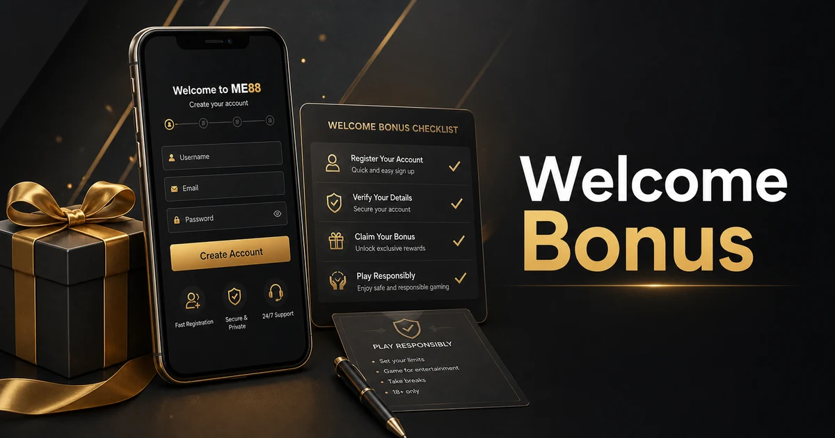 Welcome Bonus Checklist Welcome bonus checklist visual for Malaysia users reviewing casino bonus terms.